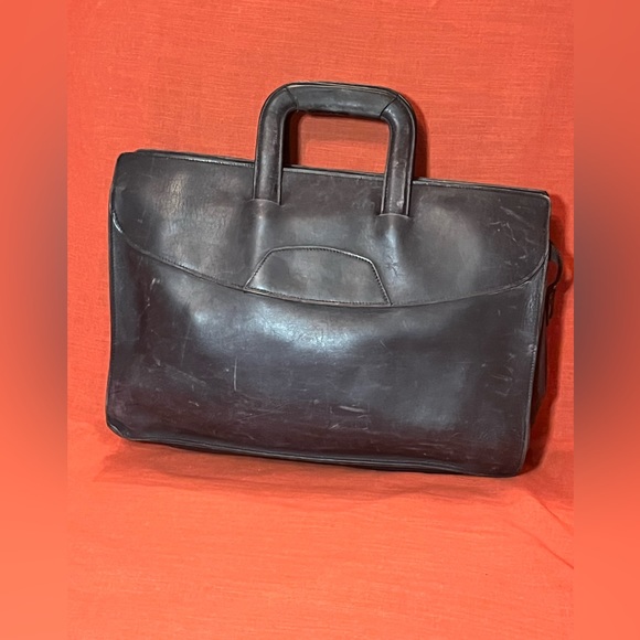 Union Pacific RailRoad Black Leather Satchel/Brief case Vintage - Picture 2 of 13